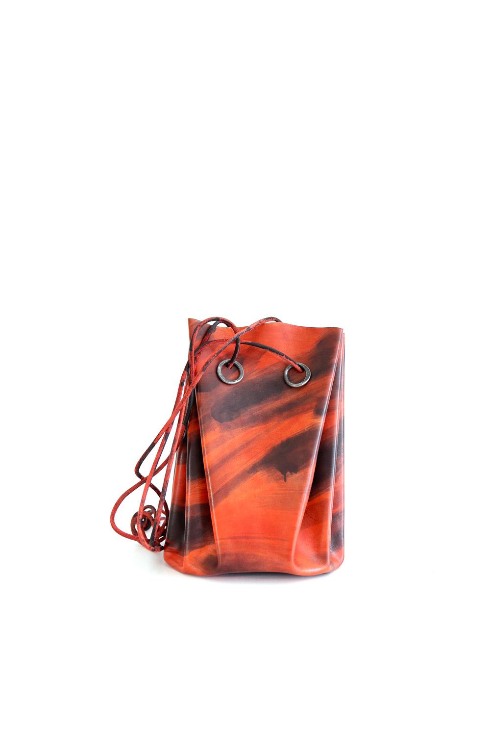 Casper Hand-Dyed Red Black - Tagliovivo | Artisanal Leather Bags