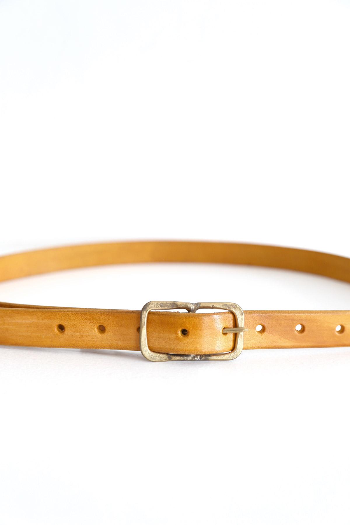 2,5 Buckle Belt Hand-Dyed Calf Aurelion - Brass - Tagliovivo