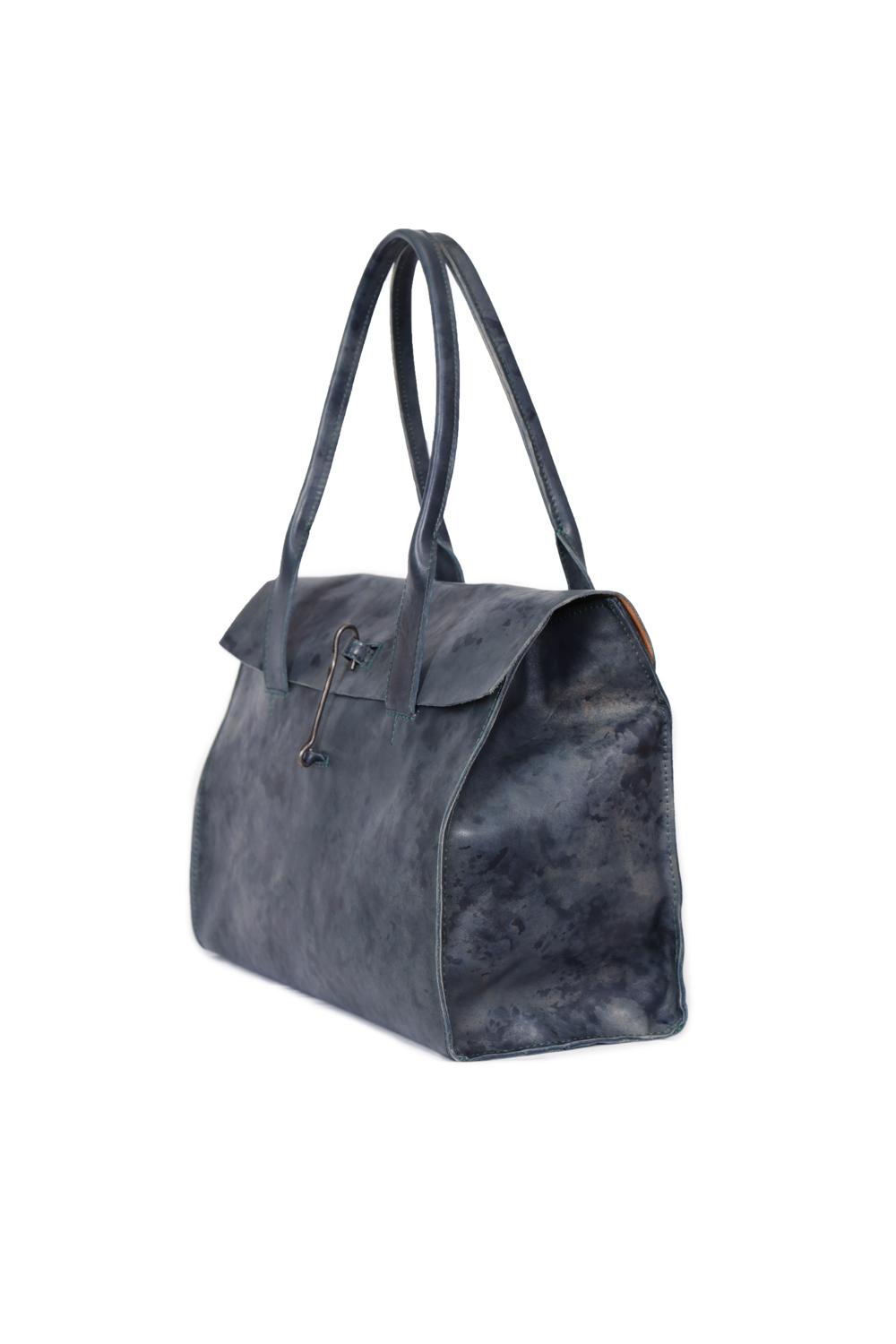Doctor L Hand-Dyed Adriatic - Tagliovivo | Artisanal Leather Bags